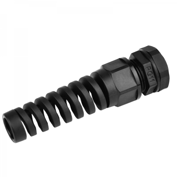 Bending resistant nylon cable waterproof connector