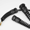 Bending resistant nylon cable waterproof connector