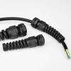 Bending resistant nylon cable waterproof connector